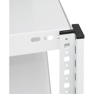 Steckregal ORDO Professional, Grundregal, modular, 5 Fachböden, Fachlast 140 kg, Feldlast 1000 kg, B 1060 x T 535 x H 2500 mm, Stahl, verkehrsweiß RAL 9016