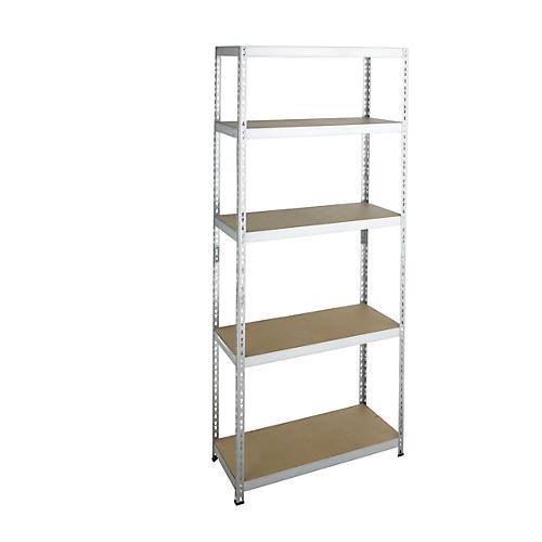 Steckregal Schwerlast, Komplettregal, mit 5 Böden, 2200x920x300 mm, verzinkt