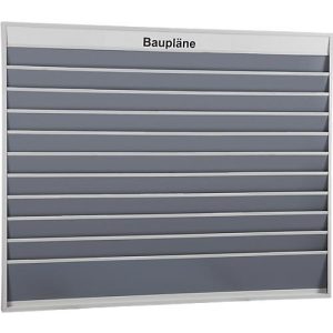 Stecktafel für Baupläne, 10 Schienen Stecktafel für Baupläne, 10 Schienen