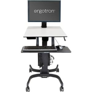Steh-Sitz-Arbeitsplatz Ergotron WorkFit-C 24-216-085, Monitor bis bis 30′, bis 12,7 kg, höhenverstellbar, Tastatur- und Mausablage, VESA, schwarz-grau Steh-Sitz-Arbeitsplatz Ergotron WorkFit-C 24-216-085, Monitor bis bis 30′, bis 12,7 kg, höhenverstellbar, Tastatur- und Mausablage, VESA, schwarz-grau