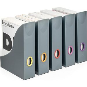 Stehsammler Durable Varicolor, DIN A4, Grifflöcher in verschiedenen Farben, anthrazit, 5 Stück Stehsammler Durable Varicolor, DIN A4, Grifflöcher in verschiedenen Farben, anthrazit, 5 Stück