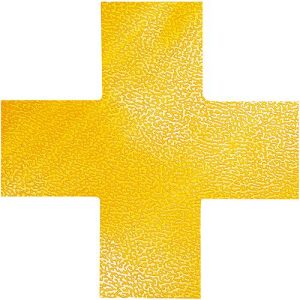 Stellplatz-Markierung Durable, selbstklebend in Kreuz-Form, für Böden, 10 Stück