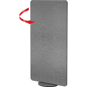 Stellwand Metropol, Sicht- & Geräuschschutz, drehbar, B 800 x T 400 x H 1700 mm, grau Stellwand Metropol, Sicht- & Geräuschschutz, drehbar, B 800 x T 400 x H 1700 mm, grau