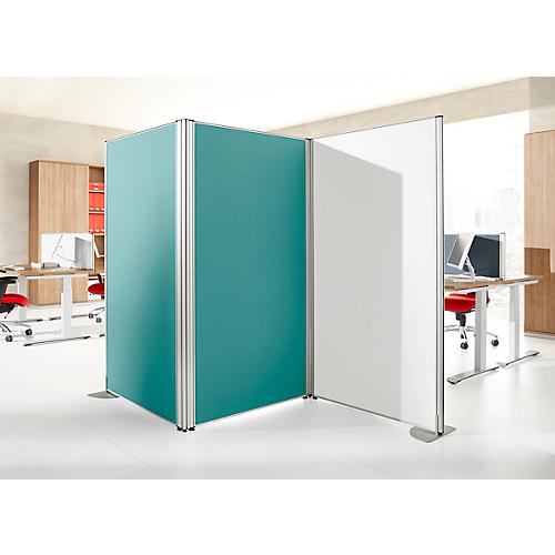 Stellwand Schallschutz System 40, Akustik- & Sichtschutz, B 1000 x H 1600 mm, türkis