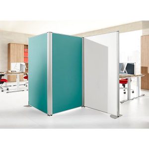 Stellwand Schallschutz System 40, Akustik- & Sichtschutz, B 800 x H 1800 mm, türkis Stellwand Schallschutz System 40, Akustik- & Sichtschutz, B 800 x H 1800 mm, türkis