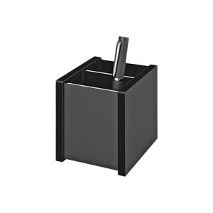 Stiftebutler black office, 2 Fächer, Acrylglas, schwarz, mit Gummifüßen Stiftebutler black office, 2 Fächer, Acrylglas, schwarz, mit Gummifüßen