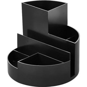 Stifteköcher MAUL MAULrundbox eco, 6 Fächer inkl. Zettel- & Brieffach, Ø 140 x H 125 mm, 90 % Recycling-Kunststoff, schwarz Stifteköcher MAUL MAULrundbox eco, 6 Fächer inkl. Zettel- & Brieffach, Ø 140 x H 125 mm, 90 % Recycling-Kunststoff, schwarz