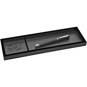Stiftschale Wedo Black Office, schwarz mattiert/glänzend, 2 Fächer Stiftschale Wedo Black Office, schwarz mattiert/glänzend, 2 Fächer