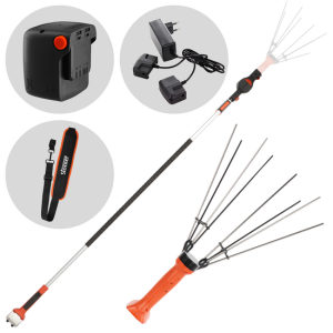 Stocker Magma E-35 21 V – Akkubetriebener manueller Olivenernter + Verlängerungsstange 205–325 cm – 21 V, 4 Ah Stocker Magma E-35 21 V – Akkubetriebener manueller Olivenernter + Verlängerungsstange 205–325 cm – 21 V, 4 Ah