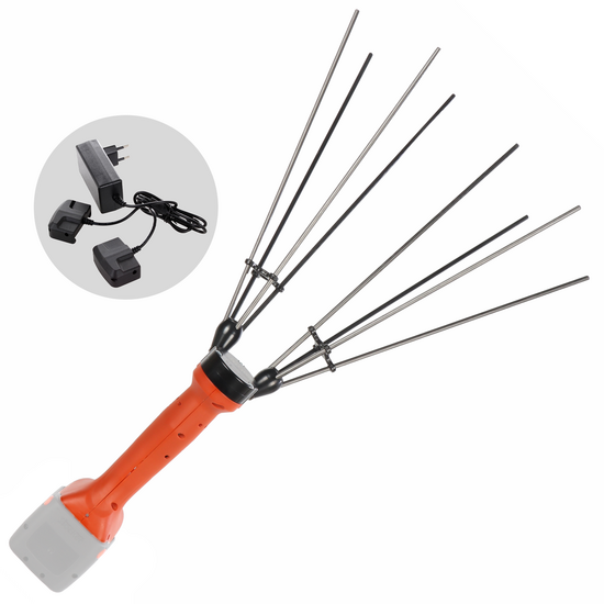 Stocker Magma E-35 21 V - Batteriebetriebener manueller Olivenernter ohne Stange - 21 V - OHNE BATTERIE