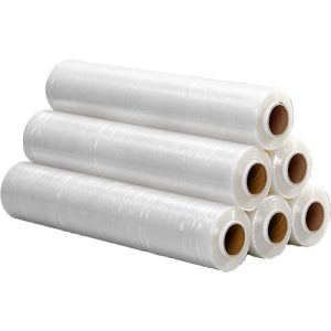 Stretchfolie, 500 mm x 300 m, transparent, Stärke 20 my, 6 Rollen Stretchfolie, 500 mm x 300 m, transparent, Stärke 20 my, 6 Rollen