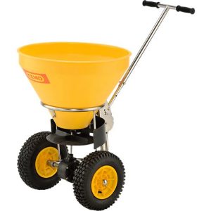 Streuwagen CEMO, Behältervolumen 50 l, Streubreite 1-4 m, Streumenge 6-stufig einstellbar, klappbarer Stützfuß, Schiebegriff höhenverstellbar Streuwagen CEMO, Behältervolumen 50 l, Streubreite 1-4 m, Streumenge 6-stufig einstellbar, klappbarer Stützfuß, Schiebegriff höhenverstellbar