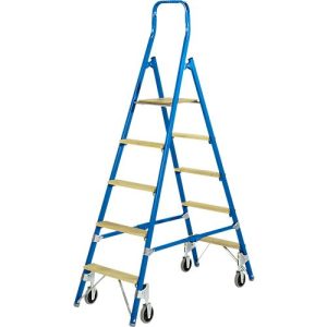 Stufenstehleiter Multicolor, einseitig besteigbar, 4 Stufen Stufenstehleiter Multicolor, einseitig besteigbar, 4 Stufen