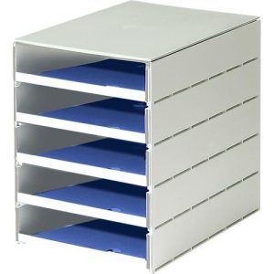 styro® Schubladenbox Styroval, 5 Schübe offen, DIN C4, Polystyrol, blau styro® Schubladenbox Styroval, 5 Schübe offen, DIN C4, Polystyrol, blau