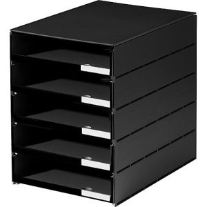 styro® Schubladenbox Styroval, 5 Schübe offen, DIN C4, Polystyrol, schwarz styro® Schubladenbox Styroval, 5 Schübe offen, DIN C4, Polystyrol, schwarz