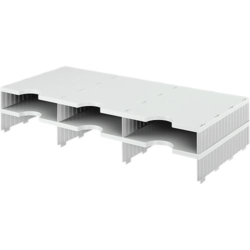 styro® Sortierstation styrodoc Standard, DIN C4, Polysytrol, Anbaueinheit, grau/grau