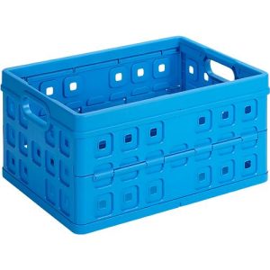 Sunware Square Klappbox, Inhalt 32 Liter, mit Durchfassgriff, blau Sunware Square Klappbox, Inhalt 32 Liter, mit Durchfassgriff, blau