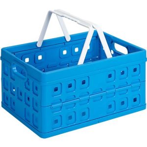 Sunware Square Klappbox, Inhalt 32 Liter, mit Tragegriff, blau/weiß Sunware Square Klappbox, Inhalt 32 Liter, mit Tragegriff, blau/weiß