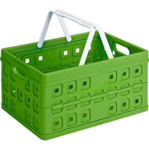 Sunware Square Klappbox, Inhalt 32 Liter, mit Tragegriff, grün/weiss Sunware Square Klappbox, Inhalt 32 Liter, mit Tragegriff, grün/weiss