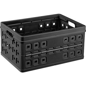 Sunware Square Klappbox, Inhalt 46 Liter, mit Durchfassgriff, schwarz Sunware Square Klappbox, Inhalt 46 Liter, mit Durchfassgriff, schwarz