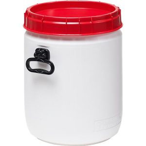 Superweithals-Fass, weiß/rot, 34 l Superweithals-Fass, weiß/rot, 34 l