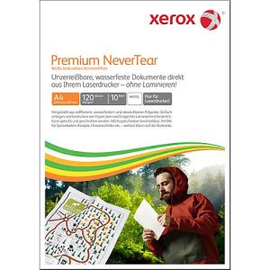 Synthetikpapier Xerox Premium NeverTear, DIN A4, 120 µm, weiß matt, 1 Paket = 10 Blatt Synthetikpapier Xerox Premium NeverTear, DIN A4, 120 µm, weiß matt, 1 Paket = 10 Blatt