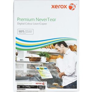 Synthetikpapier Xerox Premium NeverTear, DIN A4, 145 µm, weiß matt, 1 Paket = 100 Blatt Synthetikpapier Xerox Premium NeverTear, DIN A4, 145 µm, weiß matt, 1 Paket = 100 Blatt