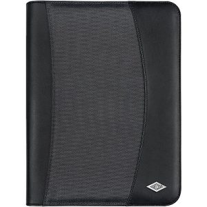 Tagungsmappe Elegance, DIN A4 Format, aus Kunstleder und Nylon, mit Schlaufe und Reißverschluss Tagungsmappe Elegance, DIN A4 Format, aus Kunstleder und Nylon, mit Schlaufe und Reißverschluss