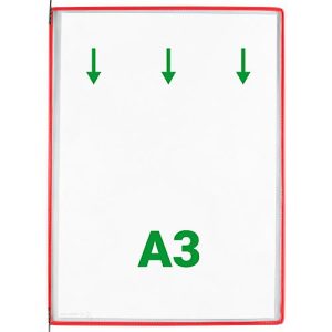 tarifold Sichttafeln DIN A3, rot, 10 Stück tarifold Sichttafeln DIN A3, rot, 10 Stück