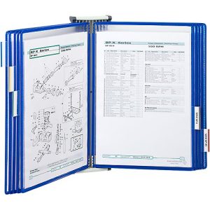 Tarifold Wandsichttafelsystem, Wandhalter, Metall + Sichttafeln, PVC, für DIN A4, 10 Stück, blau Tarifold Wandsichttafelsystem, Wandhalter, Metall + Sichttafeln, PVC, für DIN A4, 10 Stück, blau