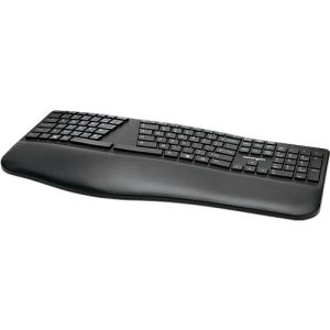 Tastatur Kensington Pro Fit® Ergo, ergonomisches Design, kabellos, Handgelenkauflage, Windows & Mac, B 216 x T 436 x H 38 mm schwarz Tastatur Kensington Pro Fit® Ergo, ergonomisches Design, kabellos, Handgelenkauflage, Windows & Mac, B 216 x T 436 x H 38 mm schwarz