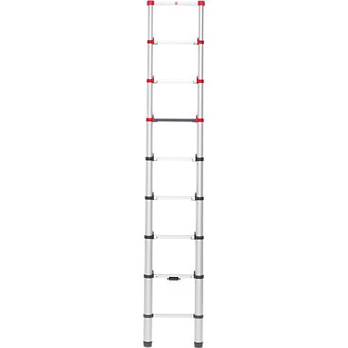 Teleskopleiter Hailo T80 FlexLine, EN 131-6, höhenverstellbar, Einhand-Entriegelung, bis 150 kg, 9 Sprossen