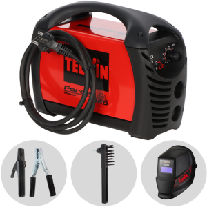 Telwin Force 165 – Inverter-Schweißgerät (MMA) + Schutzmaske, Gleichstrom (DC) Telwin Force 165 – Inverter-Schweißgerät (MMA) + Schutzmaske, Gleichstrom (DC)