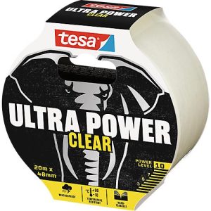 tesa® Montageband Ultra Power Clear, robust, temperatur-/wasser-/UV-beständig, von Hand einreißbar, 1 Rolle mit L 20 m x B 48 mm, transparent tesa® Montageband Ultra Power Clear, robust, temperatur-/wasser-/UV-beständig, von Hand einreißbar, 1 Rolle mit L 20 m x B 48 mm, transparent