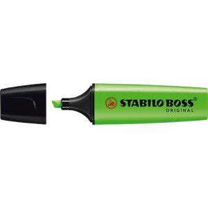 Textmarker STABILO® BOSS Original, Keilspitze, lichtbeständig, schnell trocknend, grün, 10 Stück Textmarker STABILO® BOSS Original, Keilspitze, lichtbeständig, schnell trocknend, grün, 10 Stück