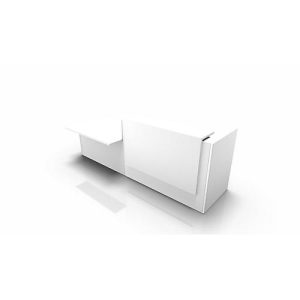 Theke Spezia, Ablage, rechts, B 3060 x T 1125 x H 1130 mm, weiß/weiß Theke Spezia, Ablage, rechts, B 3060 x T 1125 x H 1130 mm, weiß/weiß