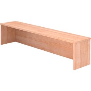 Thekenaufsatz ULM, B 1600 x T 320 x H 350 mm, Nussbaum-Dekor Thekenaufsatz ULM, B 1600 x T 320 x H 350 mm, Nussbaum-Dekor