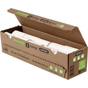 Thermorolle Exacompta SumUp® 40762E, für SumUp® Kartenzahlungsterminals mit Drucker, L 9 m x B 57 mm, FSC®-Papier, weiß, 20 Stück Thermorolle Exacompta SumUp® 40762E, für SumUp® Kartenzahlungsterminals mit Drucker, L 9 m x B 57 mm, FSC®-Papier, weiß, 20 Stück