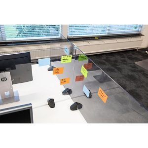 Tischtrennwand für nicht höhenverstellbare Tische, Acrylglas/Polystyrol, klartransparent, Stärke 5 mm, B 750 x H 580 mm Tischtrennwand für nicht höhenverstellbare Tische, Acrylglas/Polystyrol, klartransparent, Stärke 5 mm, B 750 x H 580 mm