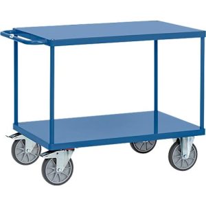 Tischwagen mit Stahlblech-Plattformen, L 1197 x B 609 x H 900 mm Tischwagen mit Stahlblech-Plattformen, L 1197 x B 609 x H 900 mm