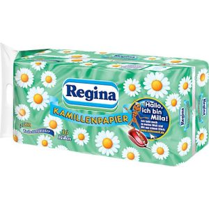 Toilettenpapier Regina, 150 Blatt je Rolle, 3-lagig, 16 Rollen Toilettenpapier Regina, 150 Blatt je Rolle, 3-lagig, 16 Rollen