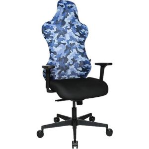 Topstar Bürostuhl Sitness RS Sport Camouflage, mit Armlehnen, 3D-Synchronmechanik, Muldensitz, Kopfstütze, blau/schwarz Topstar Bürostuhl Sitness RS Sport Camouflage, mit Armlehnen, 3D-Synchronmechanik, Muldensitz, Kopfstütze, blau/schwarz