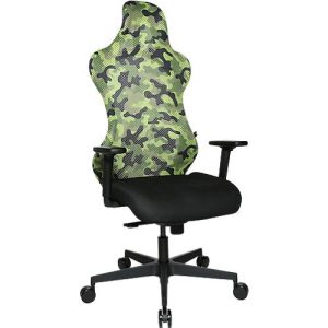 Topstar Bürostuhl Sitness RS Sport Camouflage, mit Armlehnen, 3D-Synchronmechanik, Muldensitz, Kopfstütze, grün/schwarz Topstar Bürostuhl Sitness RS Sport Camouflage, mit Armlehnen, 3D-Synchronmechanik, Muldensitz, Kopfstütze, grün/schwarz