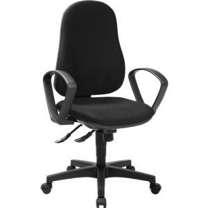 Topstar Bürostuhl SUPPORT SY, Armlehnen, Synchronmechanik, Bandscheibensitz, nachhaltig, Recycling-Kunststoff, schwarz Topstar Bürostuhl SUPPORT SY, Armlehnen, Synchronmechanik, Bandscheibensitz, nachhaltig, Recycling-Kunststoff, schwarz