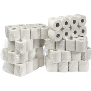 Tork® Toilettenpapier 2053, 2-lagig, 64 Rollen á 250 Blatt, Zellstoff, naturweiß Tork® Toilettenpapier 2053, 2-lagig, 64 Rollen á 250 Blatt, Zellstoff, naturweiß