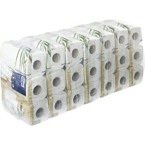 Tork® Toilettenpapier Premium 110406, 4-lagig, T4-kompatibel, 42 Rollen á 150 Blatt, Zellstoff, weiß Tork® Toilettenpapier Premium 110406, 4-lagig, T4-kompatibel, 42 Rollen á 150 Blatt, Zellstoff, weiß