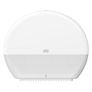 Tork® Toilettenpapierspender 554000, für Jumbo Rollen, mit Rollenbremse, Sichtfenster, Kunststoff, weiß Tork® Toilettenpapierspender 554000, für Jumbo Rollen, mit Rollenbremse, Sichtfenster, Kunststoff, weiß