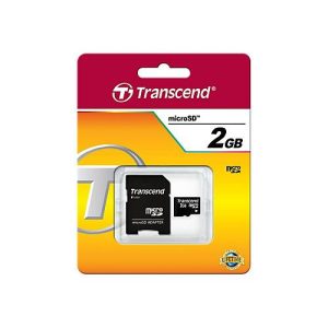 Transcend – Flash-Speicherkarte (SD-Adapter inbegriffen) – 2 GB – microSD Transcend – Flash-Speicherkarte (SD-Adapter inbegriffen) – 2 GB – microSD