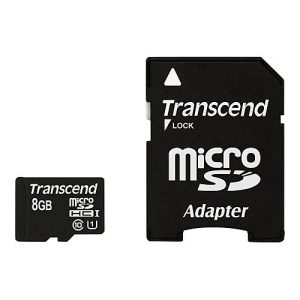 Transcend Premium – Flash-Speicherkarte (microSDHC/SD-Adapter inbegriffen) – 8 GB – UHS Class 1 / Class10 – 300x – microSDHC UHS-I Transcend Premium – Flash-Speicherkarte (microSDHC/SD-Adapter inbegriffen) – 8 GB – UHS Class 1 / Class10 – 300x – microSDHC UHS-I