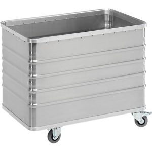 Transportwagen aus Aluminium, ohne Deckel, 322 l Transportwagen aus Aluminium, ohne Deckel, 322 l